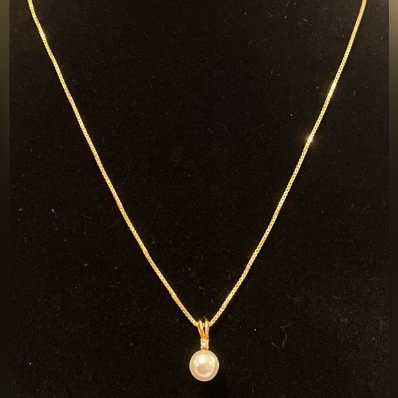 NEW 18K Gold Plated Box Chain Over 925 Silver .90mm Width & 50cm Long CHAIN ONLY - Picture 2 of 10